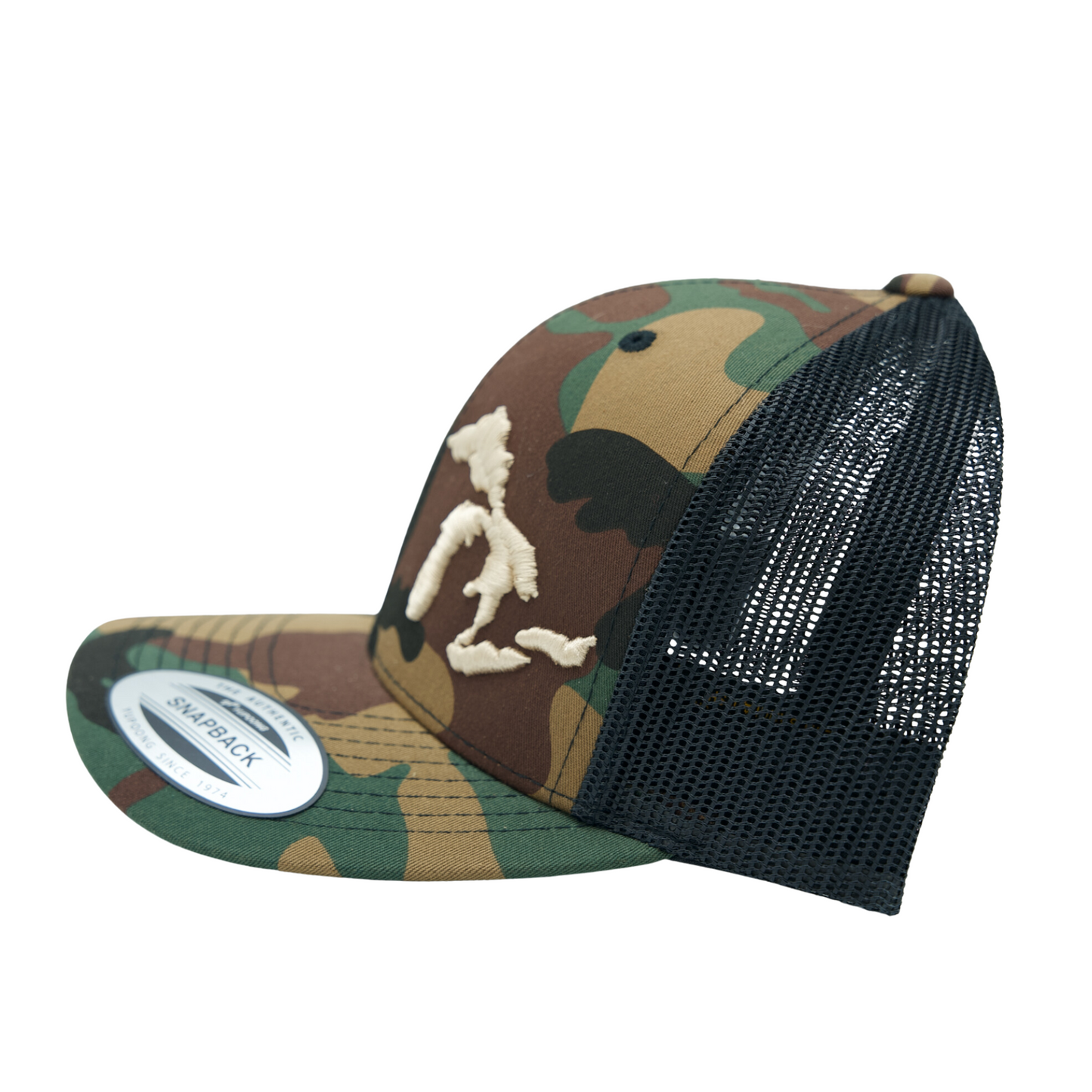 Great Lakes Trucker Hat Camouflage/Black/Tan